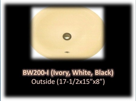 COPPER & PORCELAIN SINK MODEL BW200-I
